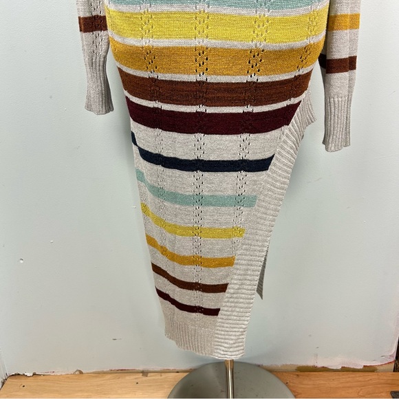 Jen’s Pirate Booty SWALLOWTAIL Gray Maxi Dress Metallic Asymmetrical Sz S - Picture 12 of 13